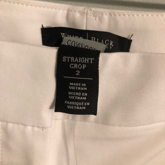 NWT WHBM white straight crop pants size 2 - Picture 4 of 9